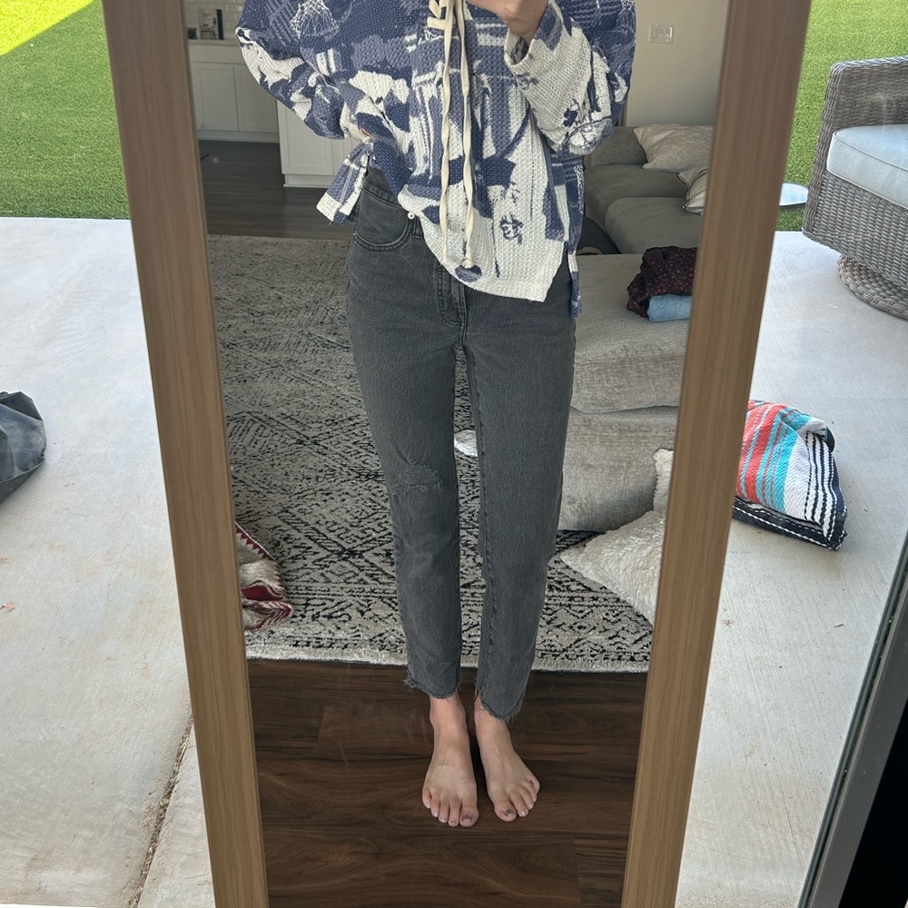 Madewell cropped ankle jean